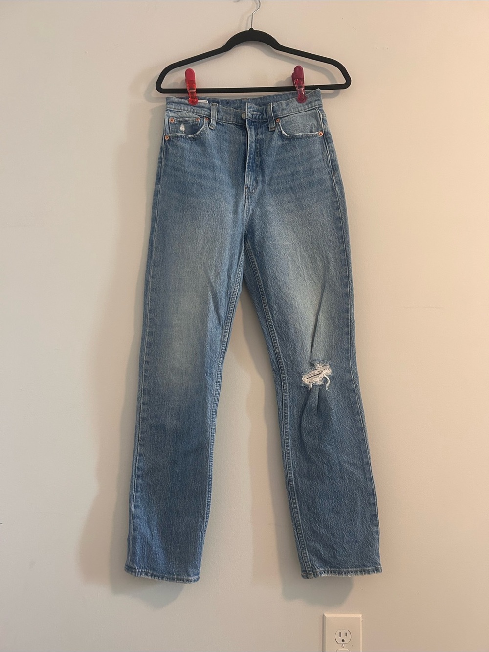 28 Tall GAP Light Blue Cheeky Straight Jeans
